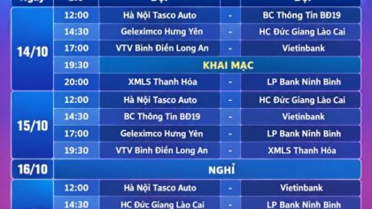 Lịch đấu bóng chuyền nữ VĐQG 2026 giai đoạn 2